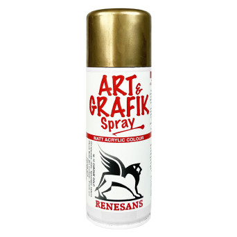 Farba akrylowa w sprayu metaliczna - Renesans - złoto chromowane, 200 ml