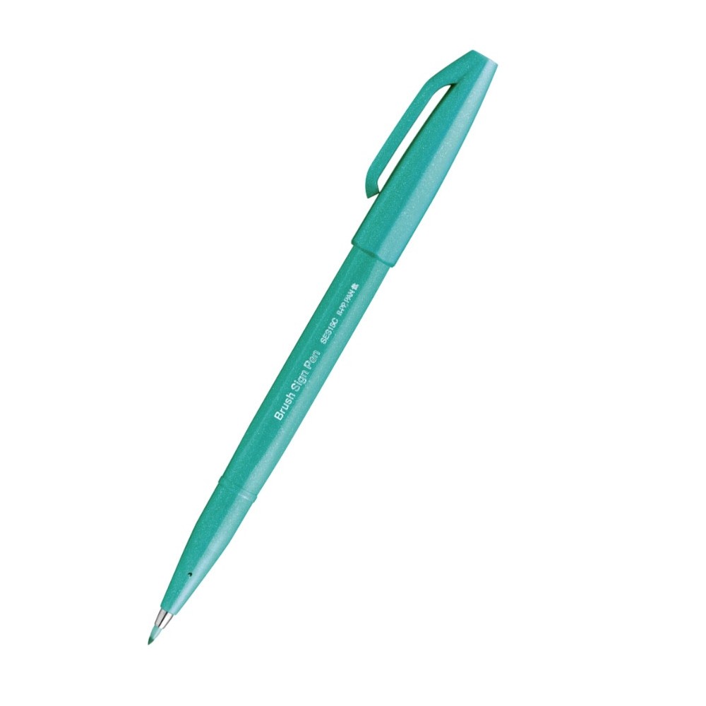 Set of artistic Brush Sign Pen - Pentel - Colorful Reef, 6 pcs.