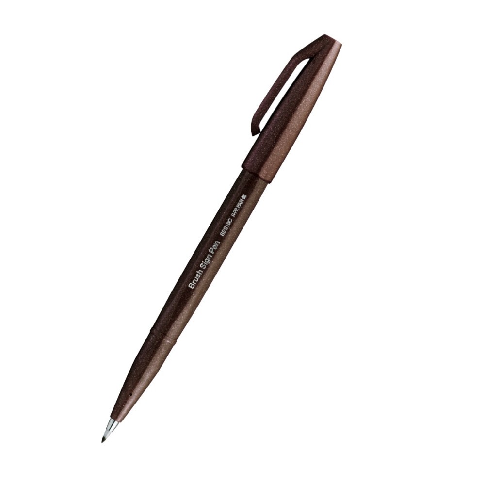 Set of artistic Brush Sign Pen - Pentel - Colorful Reef, 6 pcs.
