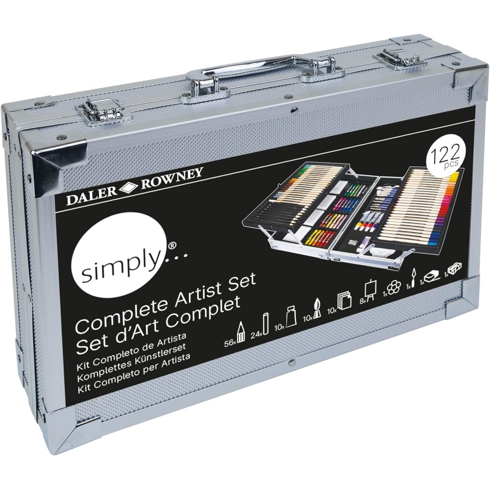 Complete Painting Art Set in case - Daler Rowney - 122 pcs.