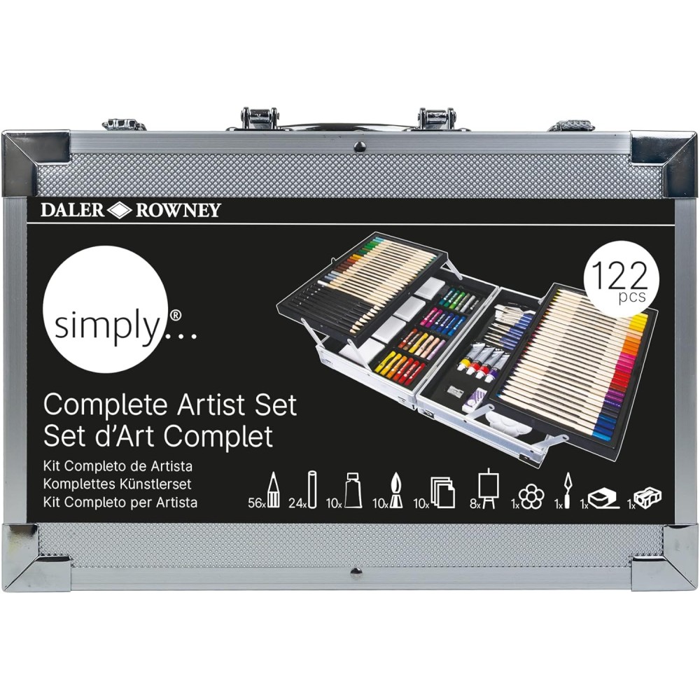 Zestaw artystyczny Complete Art Set w walizce - Daler Rowney - 122 szt.