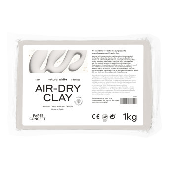 Glinka samoutwardzalna Air-Dry Clay - PaperConcept - Natural White 1 kg