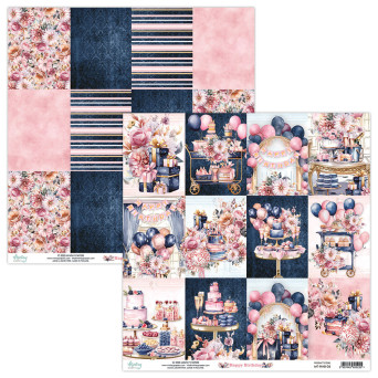 Scrapbooking paper 30,5 x 30,5 cm - Mintay - Happy Birthday 06