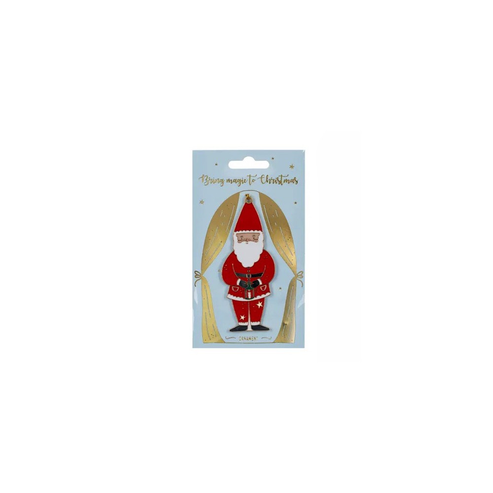 Hanging decoration Santa Claus - 10 x 4 cm