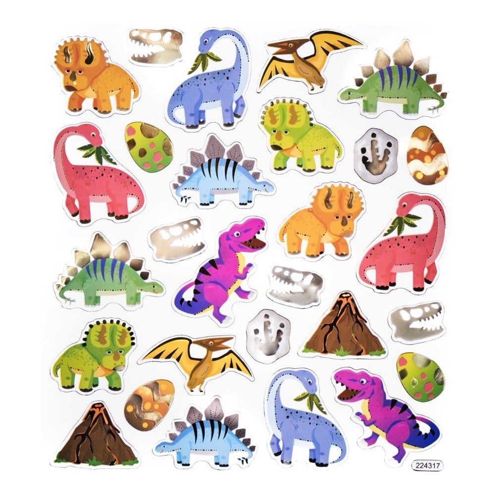 Naklejki ozdobne Dinozaury - DpCraft - 28 szt.