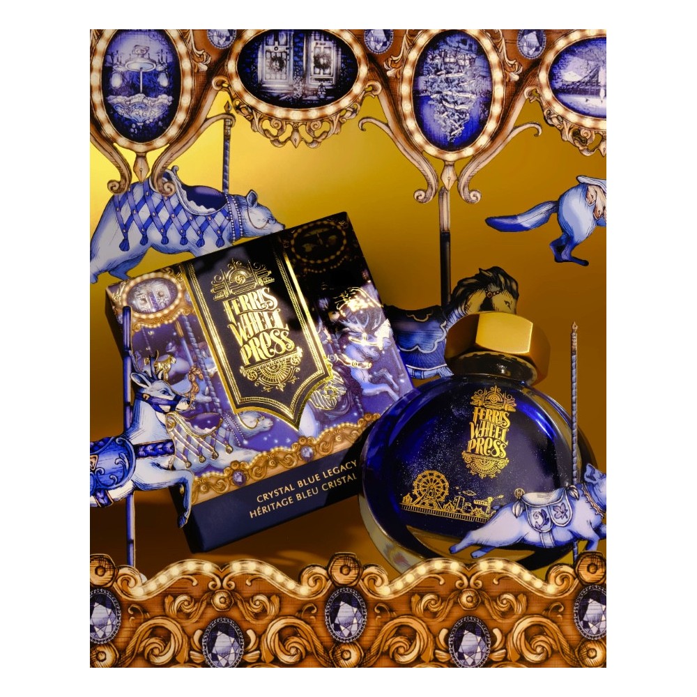 Atrament - Ferris Wheel Press - Crystal Blue Legacy, 38 ml