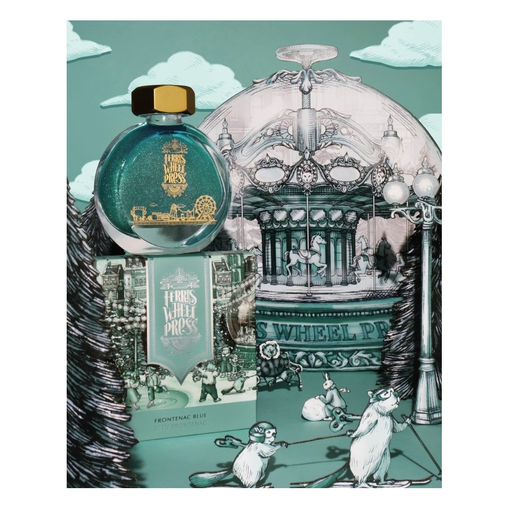 Calligraphy ink - Ferris Wheel Press - Frontenac Blue, 38 ml