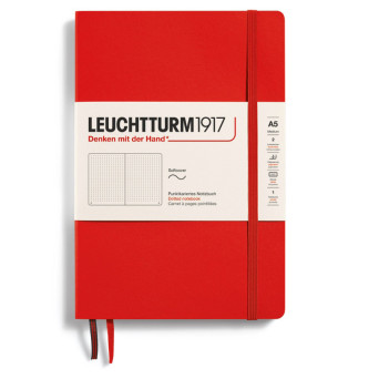 Notatnik A5 - Leuchtturm1917 - w kropki, Lobster, miękka okładka, 80 g