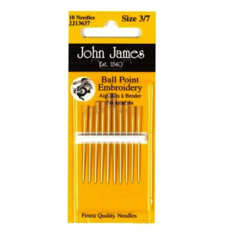 Embroidery needles - John James - size 3-7, 10 pcs.