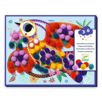 Silhouettes and pompoms Birds - Djeco