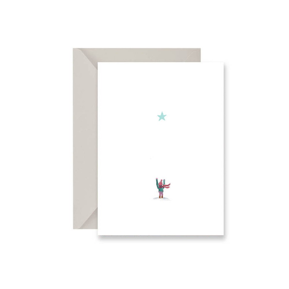 Greeting card - Muska - Boy with a star, A6