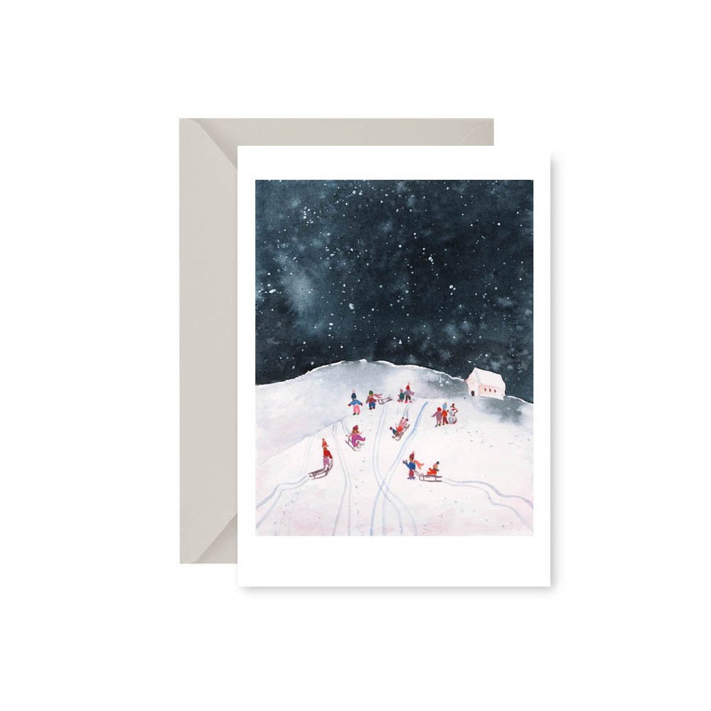 Greeting card - Muska - Z górki na pazurki, A6