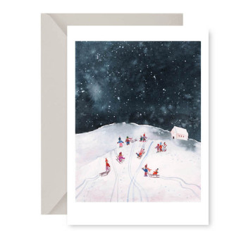 Greeting card - Muska - Z górki na pazurki, A6