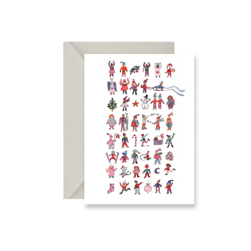 Greeting card - Muska - People, A6