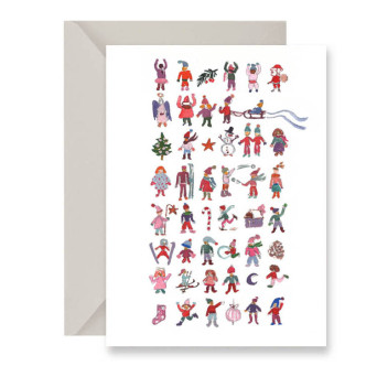 Greeting card - Muska - People, A6