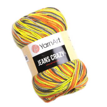 Crazy Jeans cotton-acrylic knitting yarn - YarnArt - 7201, 50 g, 160 m