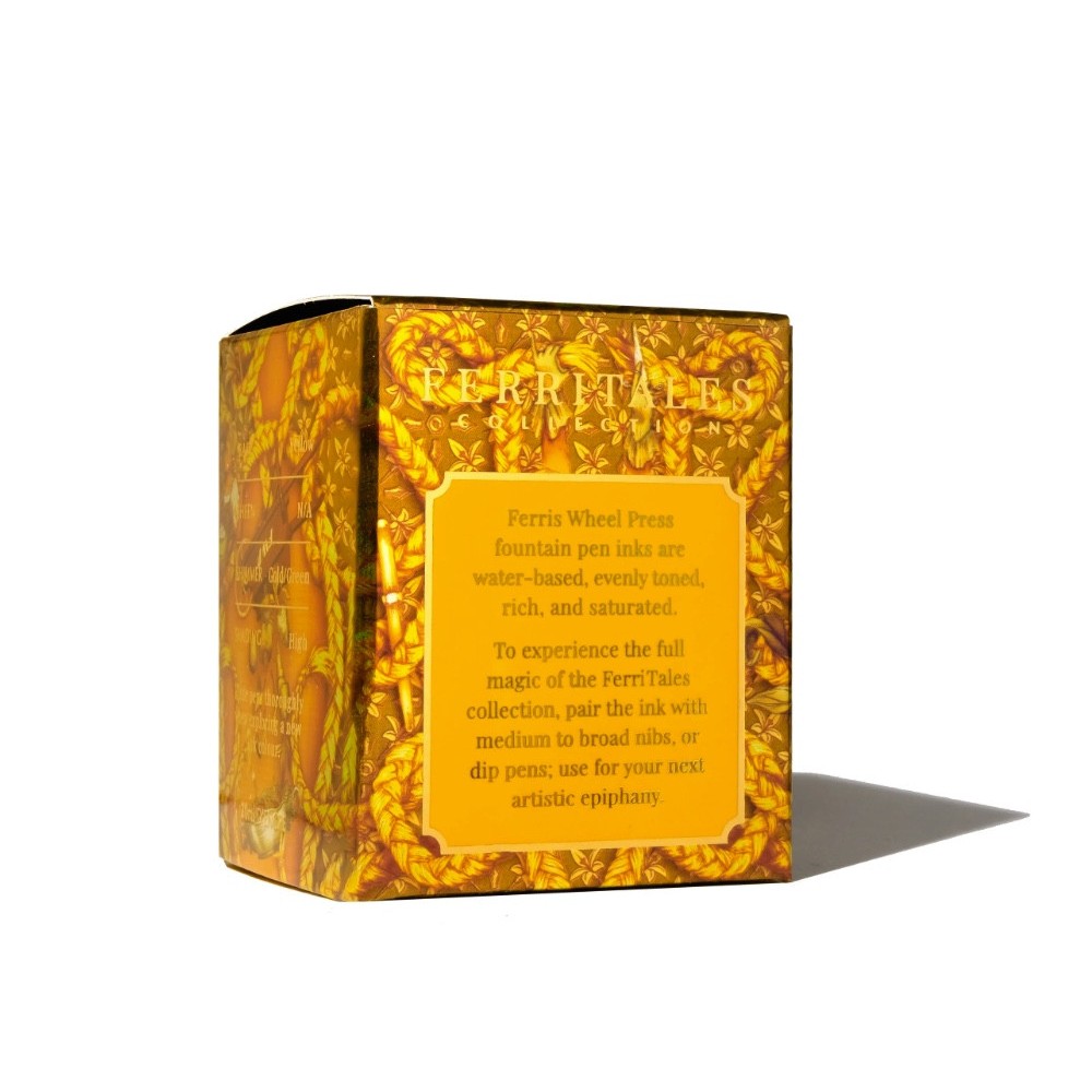 Calligraphy ink FerriTales - Ferris Wheel Press - Plaited Gold Tress, 20 ml