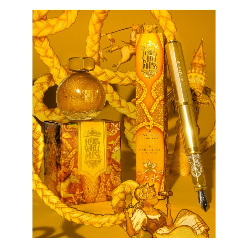 Calligraphy ink FerriTales - Ferris Wheel Press - Plaited Gold Tress, 20 ml