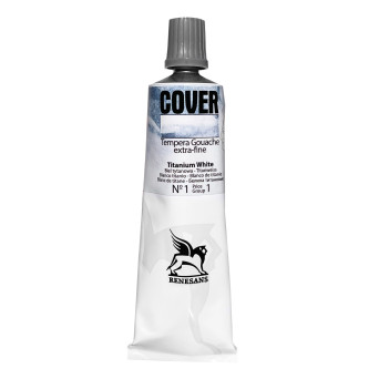 Farba Tempera Cover - Renesans - 01, biel tytanowa, 60 ml