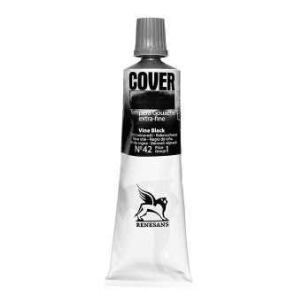 Farba Tempera Cover - Renesans - 42, czerń z winorośli, 60 ml