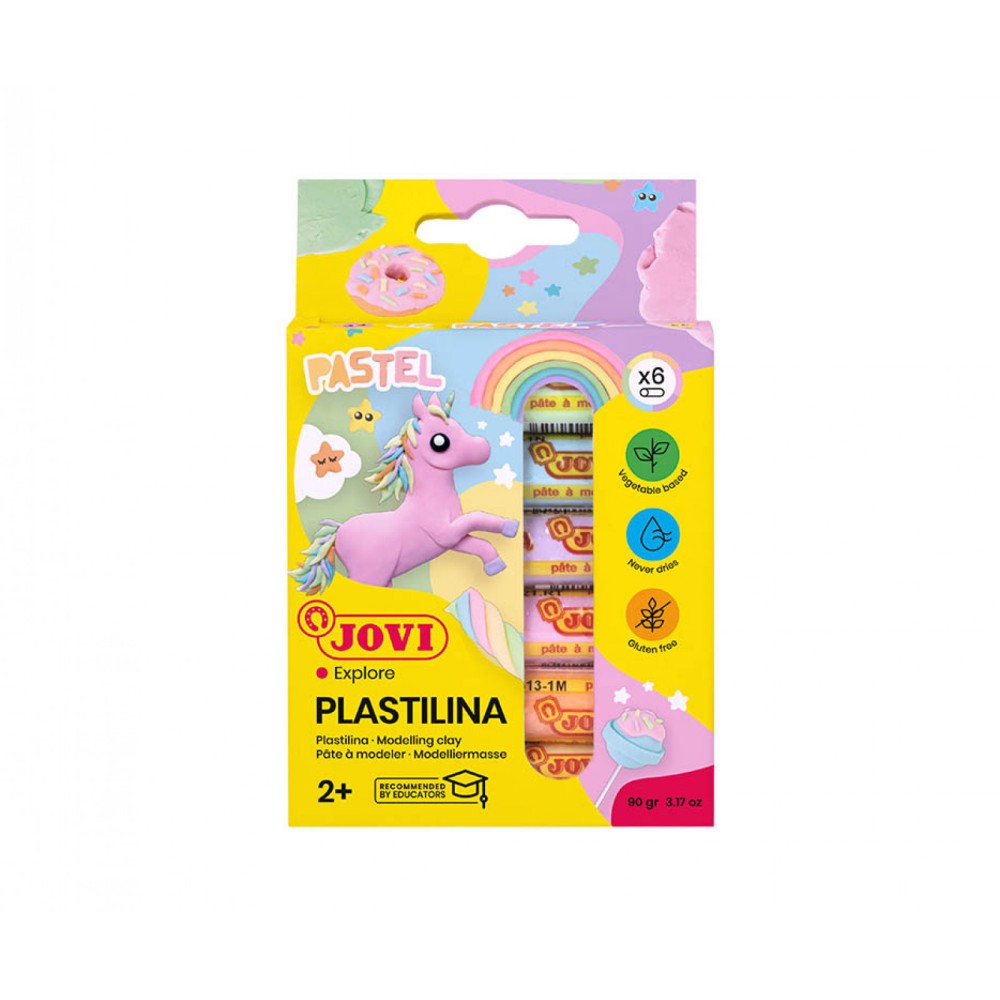 Modelling clay - Jovi - Pastel 6 colors x 15 g