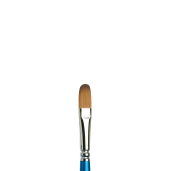 Pędzel koci język, syntetyczny Cotman, seria 668 - Winsor & Newton - krótka rączka, nr 3/8