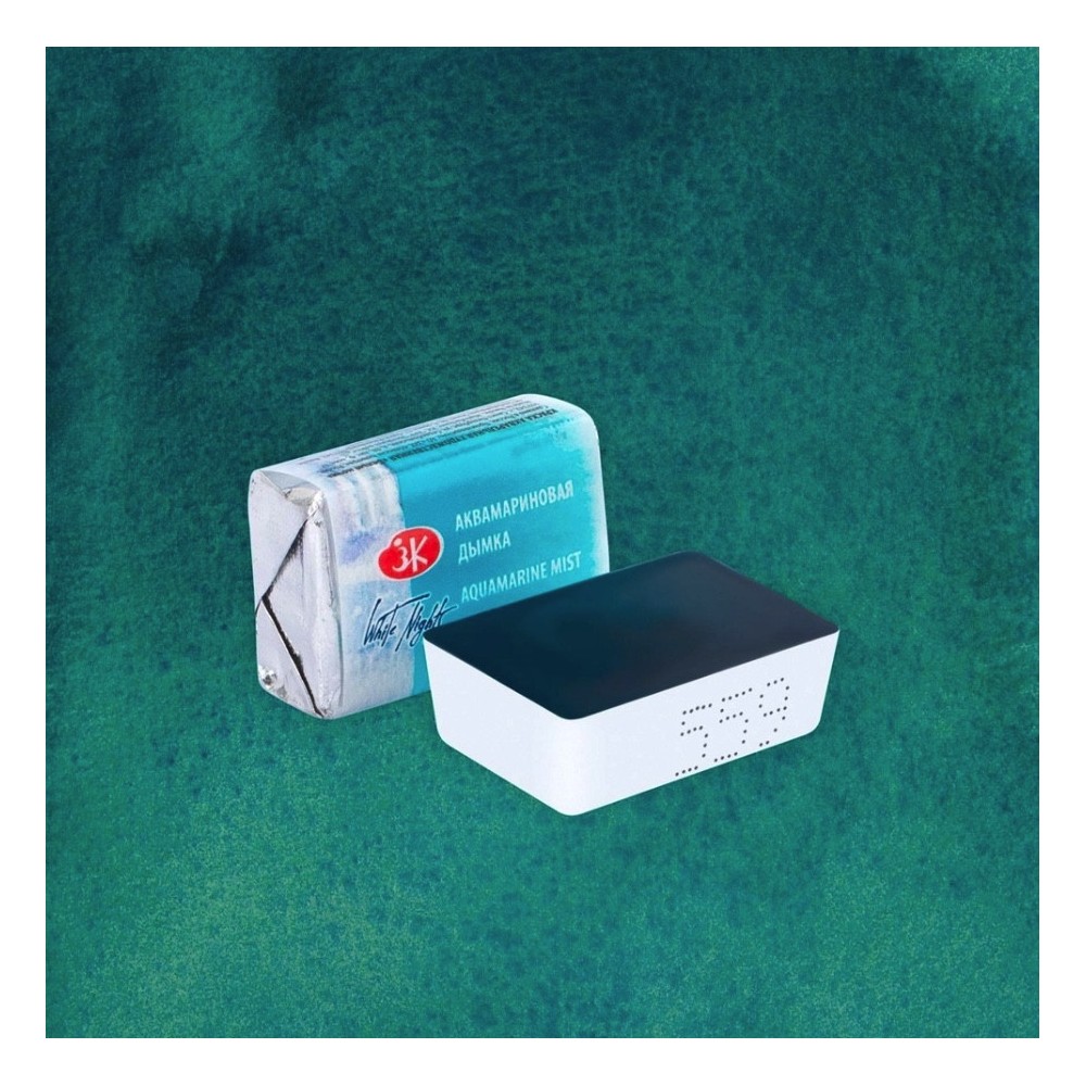 White Nights watercolor paint - St. Petersburg - Aquamarine Mist, pan
