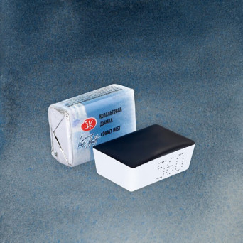 White Nights watercolor paint - St. Petersburg - Cobalt Mist, pan