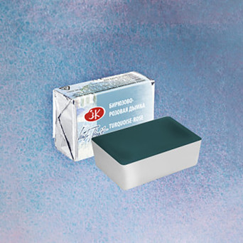 Farba akwarelowa Białe Noce - St. Petersburg - Turquoise-Rose Mist, kostka