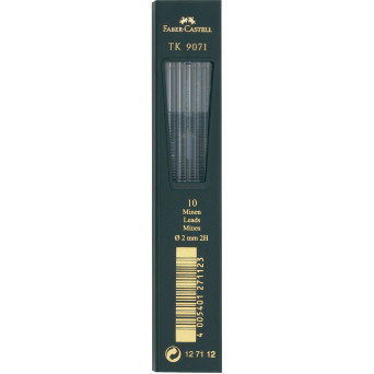 Mechanical pencil lead refill - Faber-Castell - 2H, 10 pcs.