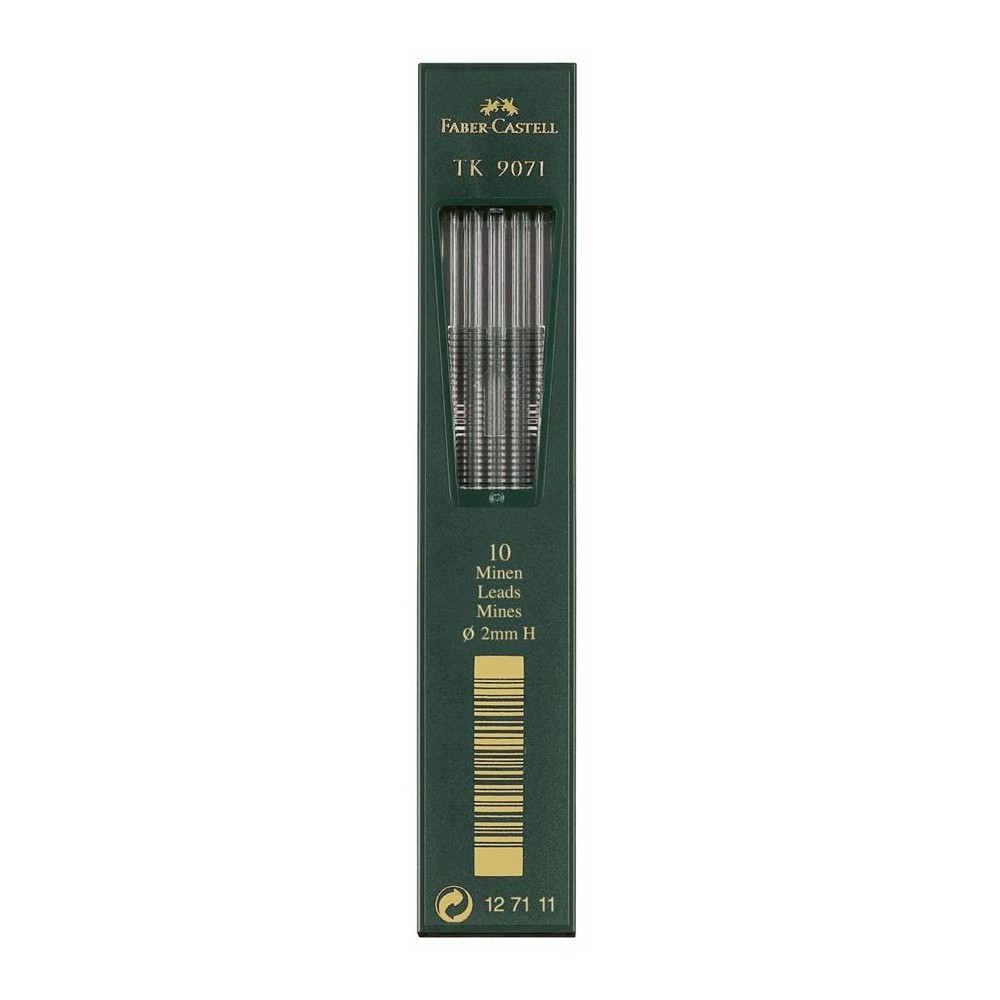 Wkłady grafitowe do ołówka TK 9071  - Faber-Castell - H, 10 szt.