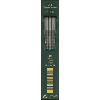 Wkłady grafitowe do ołówka TK 9071  - Faber-Castell - 3B, 10 szt.