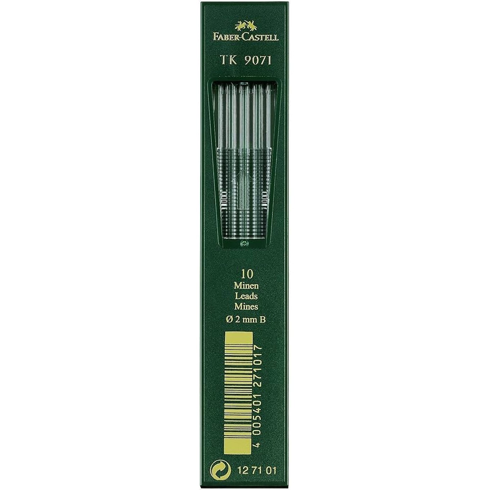 Wkłady grafitowe do ołówka TK 9071- Faber-Castell - B, 10 szt.