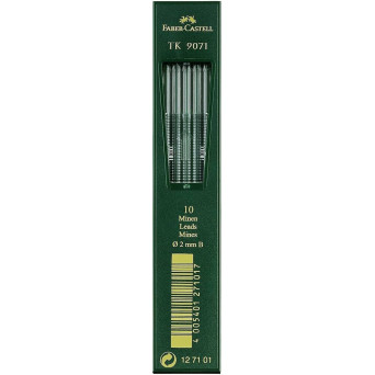 Wkłady grafitowe do ołówka TK 9071- Faber-Castell - B, 10 szt.