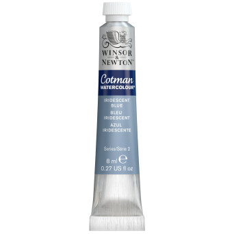 Cotman Watercolor Paint - Winsor & Newton - Iridescent Blue, 8 ml
