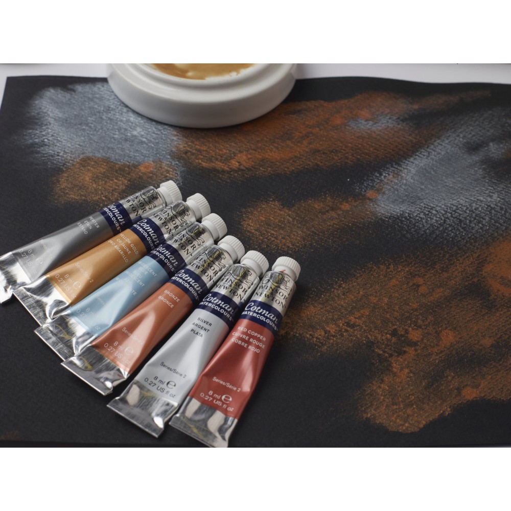 Cotman Watercolor Paint - Winsor & Newton - Iridescent Blue, 8 ml