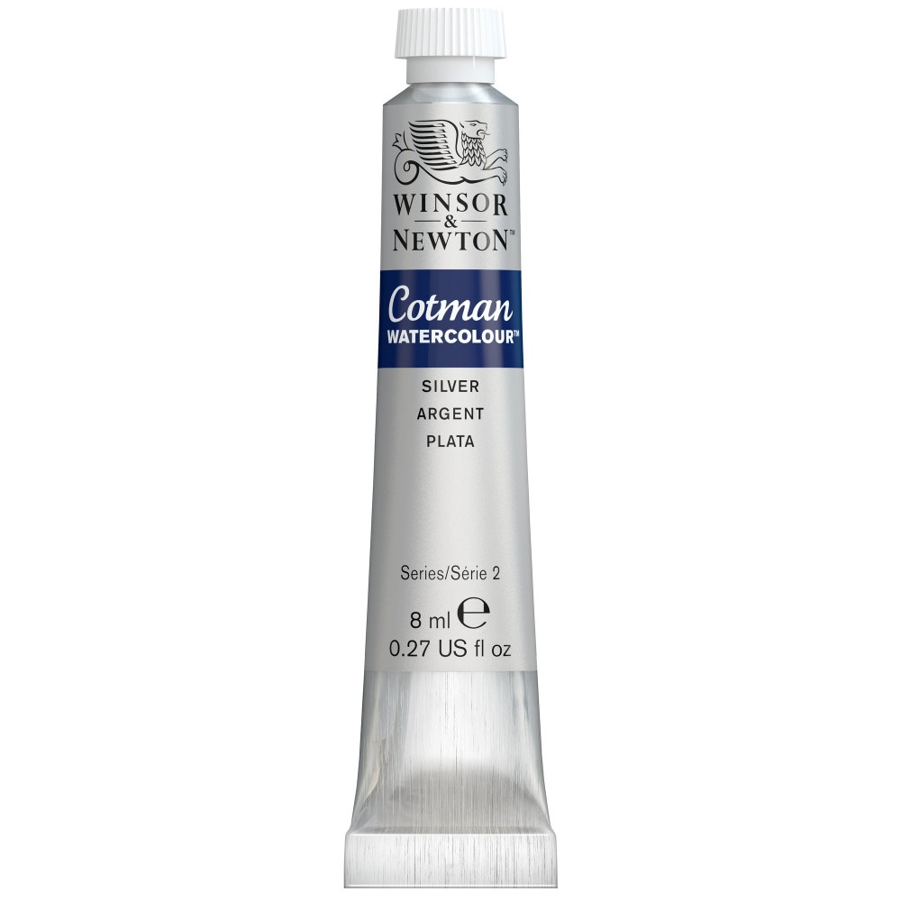 Farba akwarelowa Cotman - Winsor & Newton - Silver, 8 ml