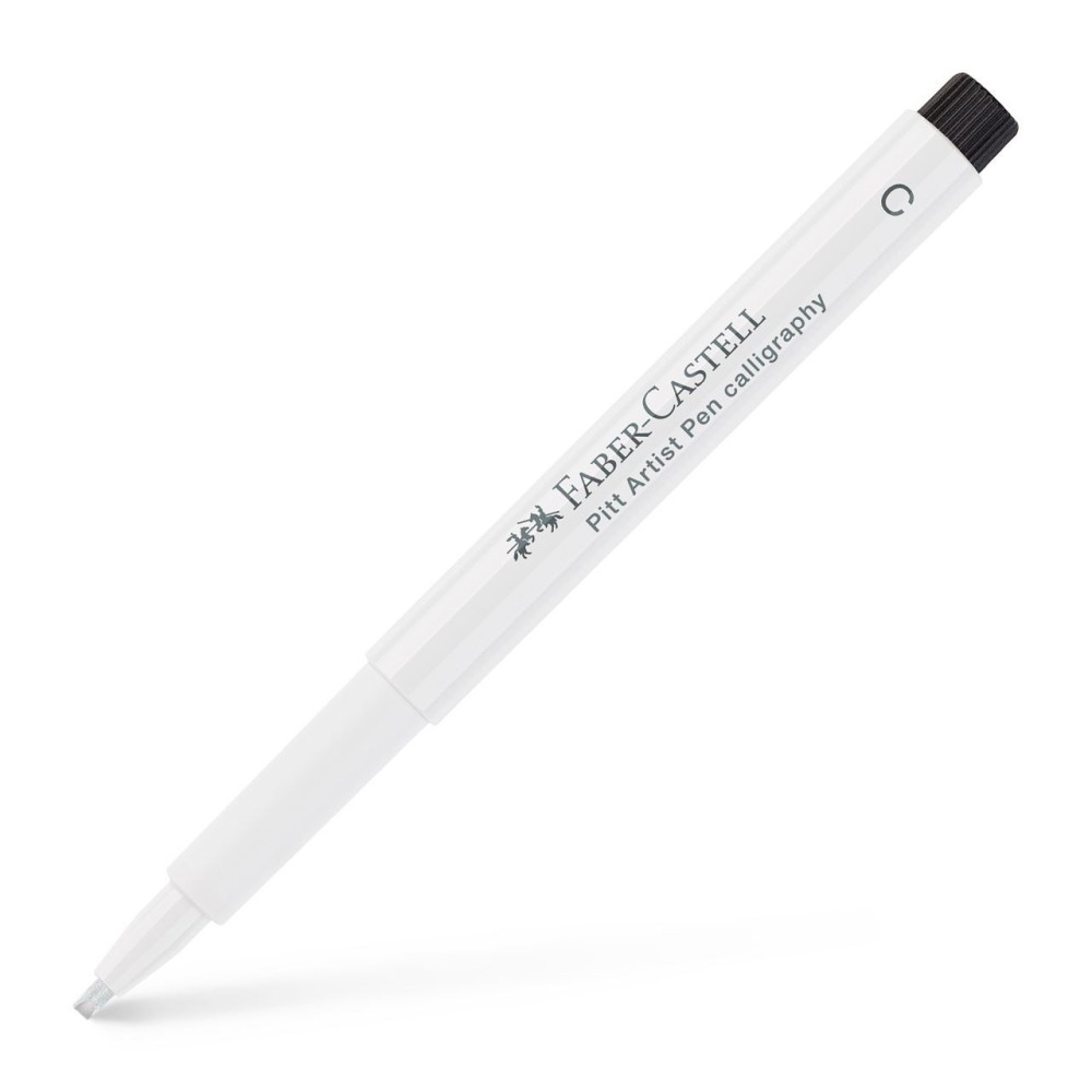 Pisak do kaligrafii Pitt Artist Pen Calligraphy - Faber-Castell - biały, C