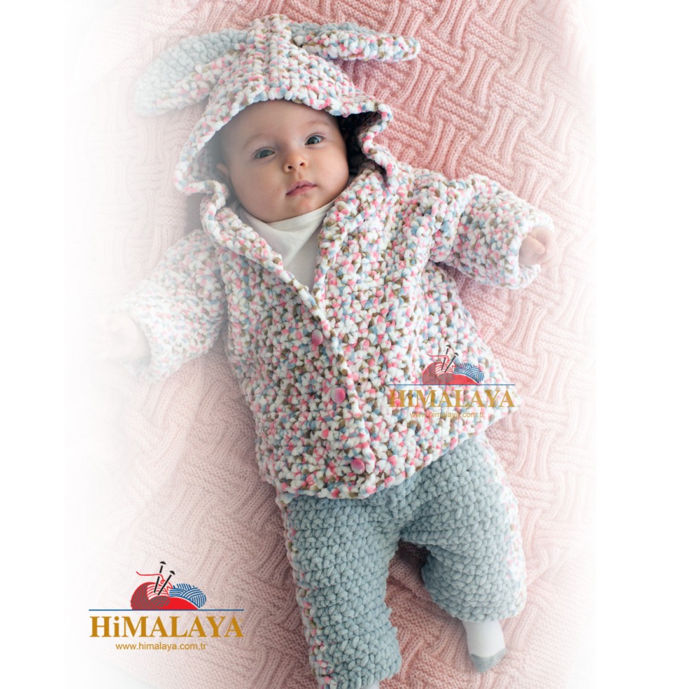 Dolphin Baby Colors micro polyester knitting yarn - Himalaya - 14, 100 g, 120 m