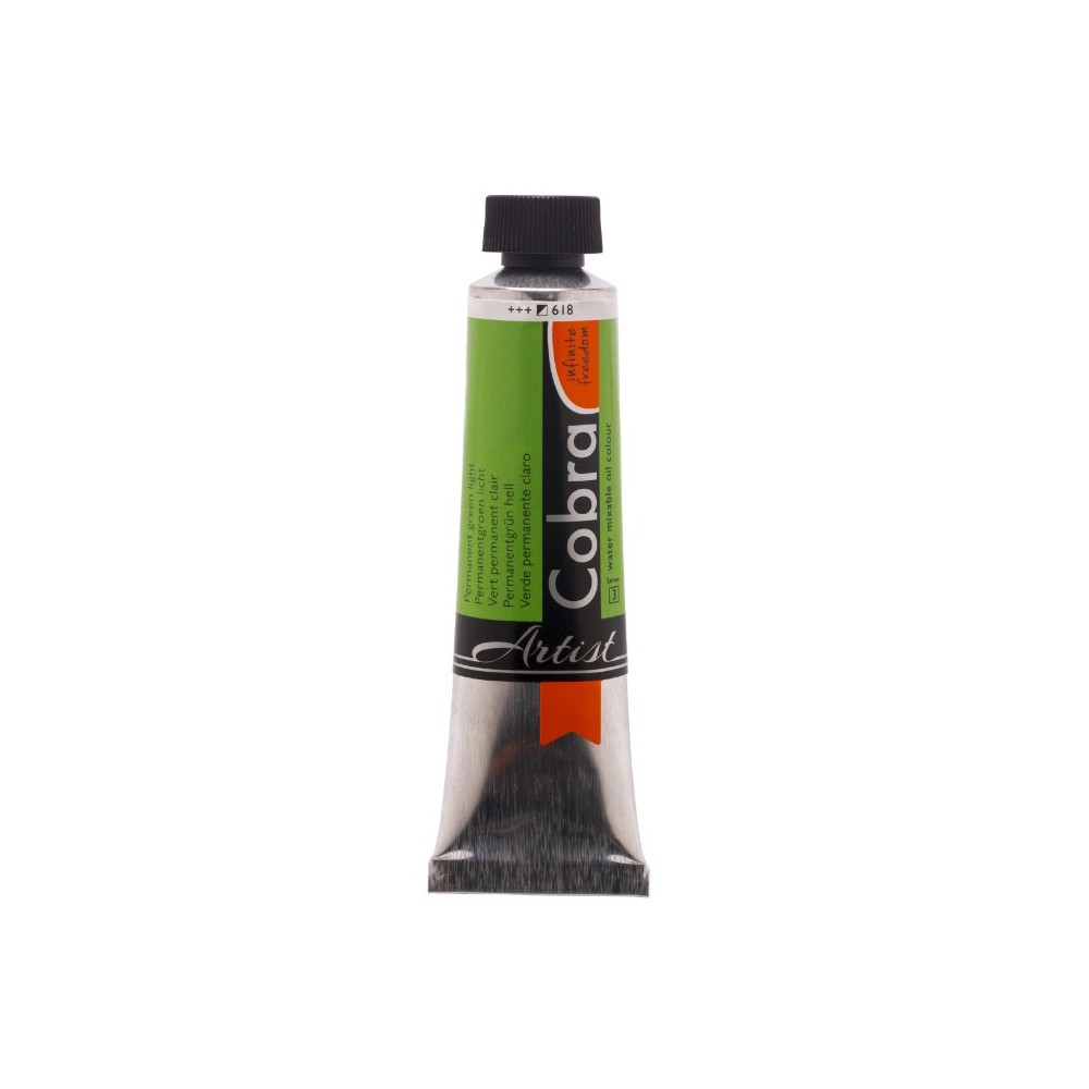 Cobra Artist oil paints - Cobra - 618, Permanent Green Light, 40 ml