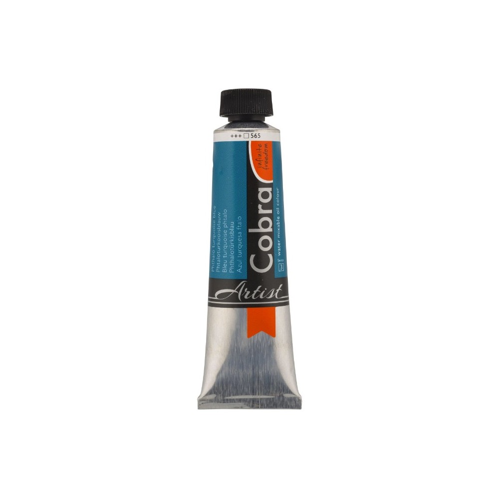 Cobra Artist oil paints - Cobra - 565, Phthalo Turquoise Blue, 40 ml