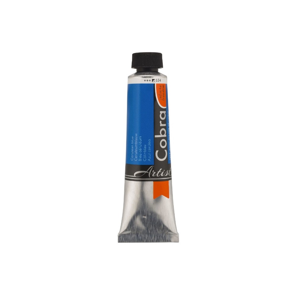 Farba olejna Cobra Artist - Cobra - 534, Cerulean Blue, 40 ml