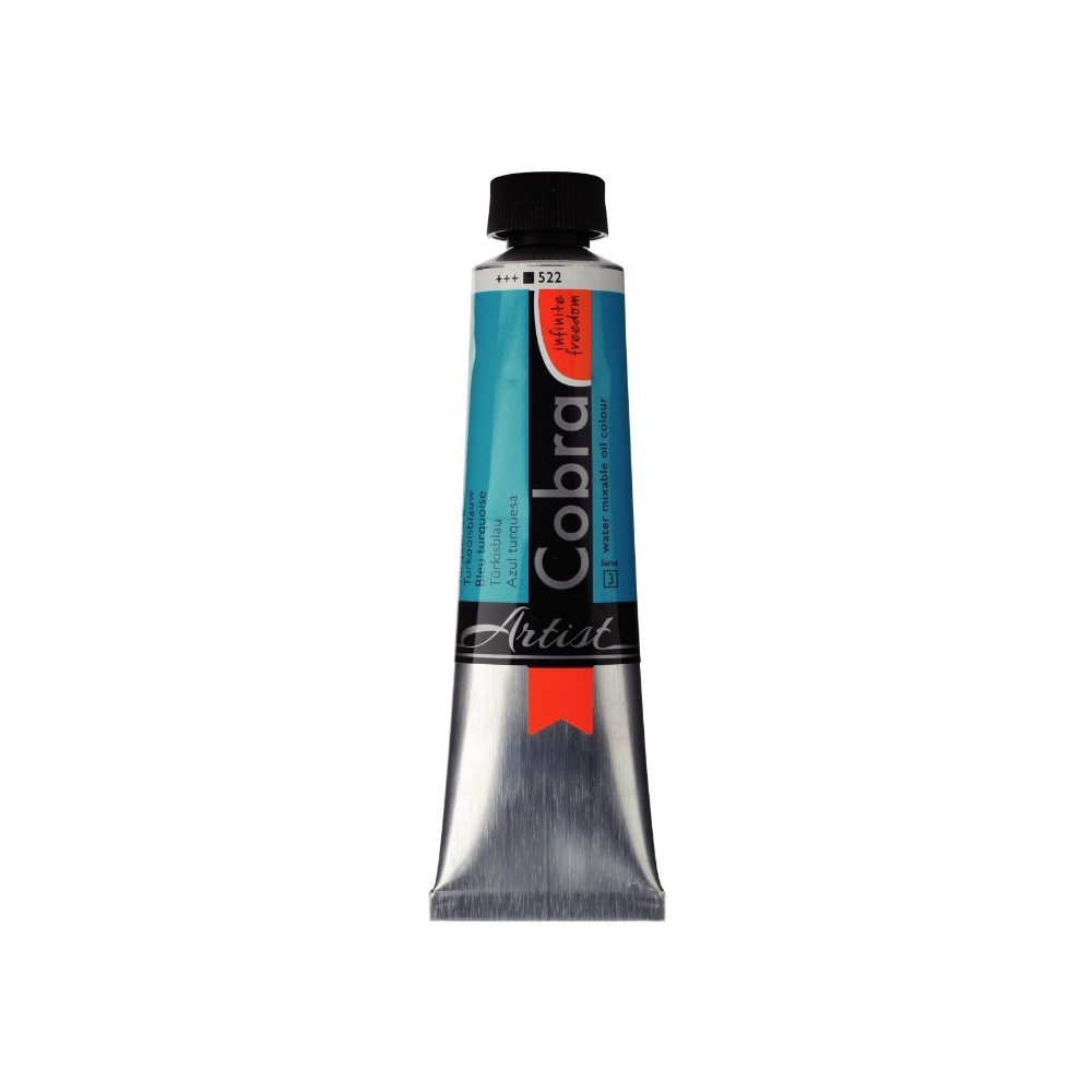 Farba olejna Cobra Artist - Cobra - 522, Turquoise Blue, 40 ml