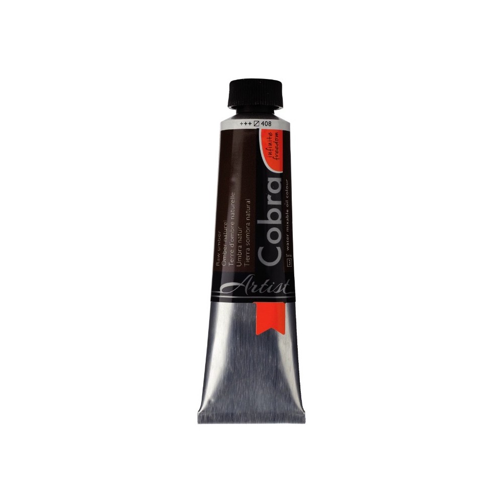 Farba olejna Cobra Artist - Cobra - 408, Raw Umber, 40 ml