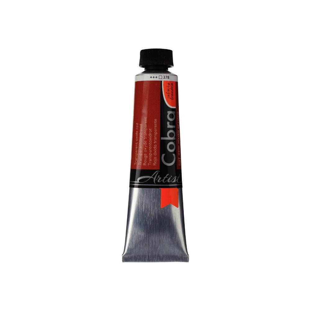 Farba olejna Cobra Artist - Cobra - 378, Transparent Oxide Red, 40 ml