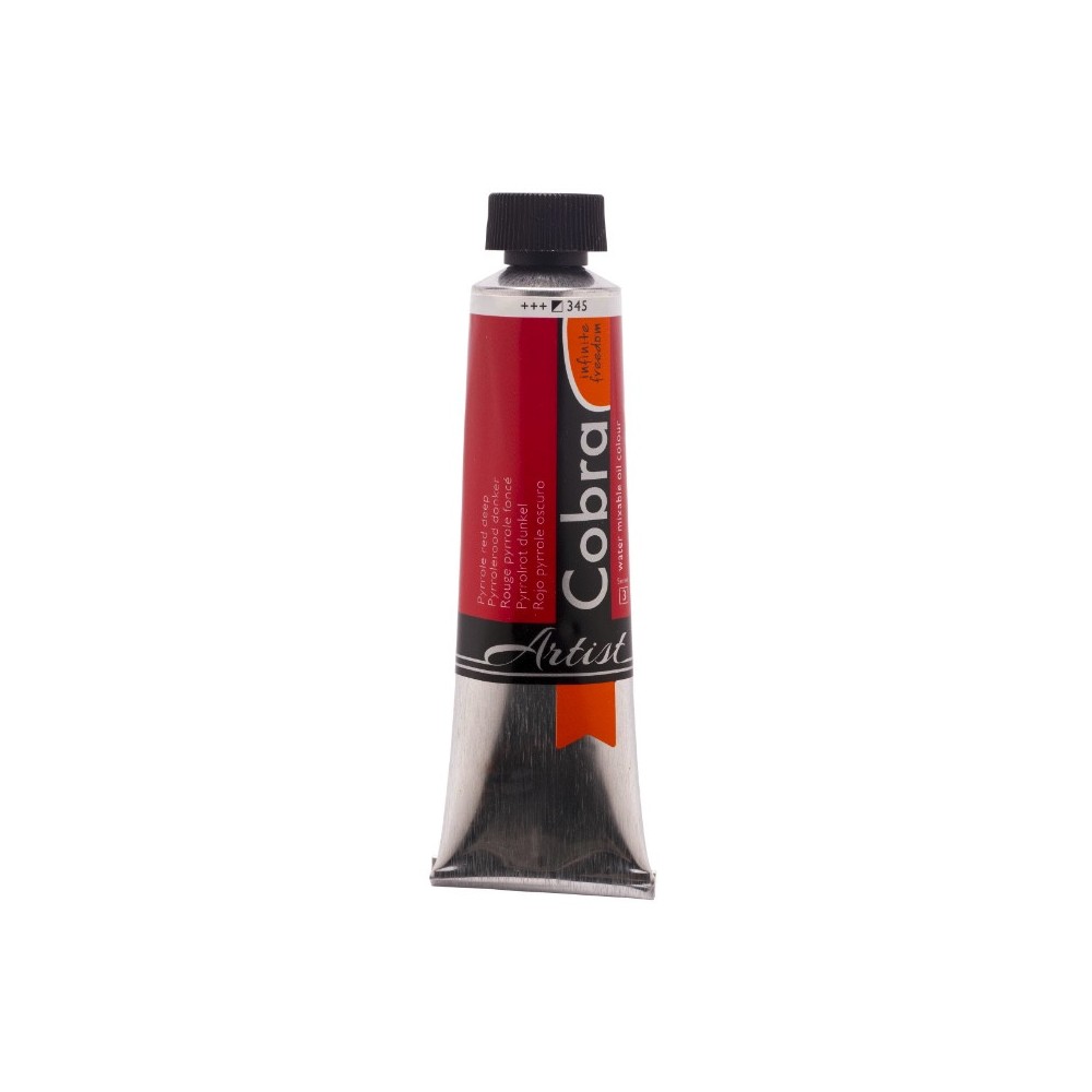 Cobra Artist oil paints - Cobra - 345, Pyrrole Red Deep, 40 ml