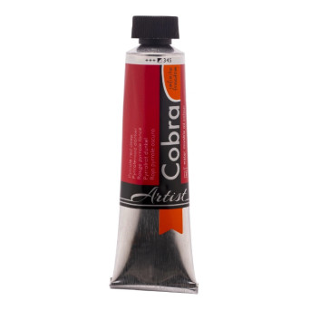 Farba olejna Cobra Artist - Cobra - 345, Pyrrole Red Deep, 40 ml