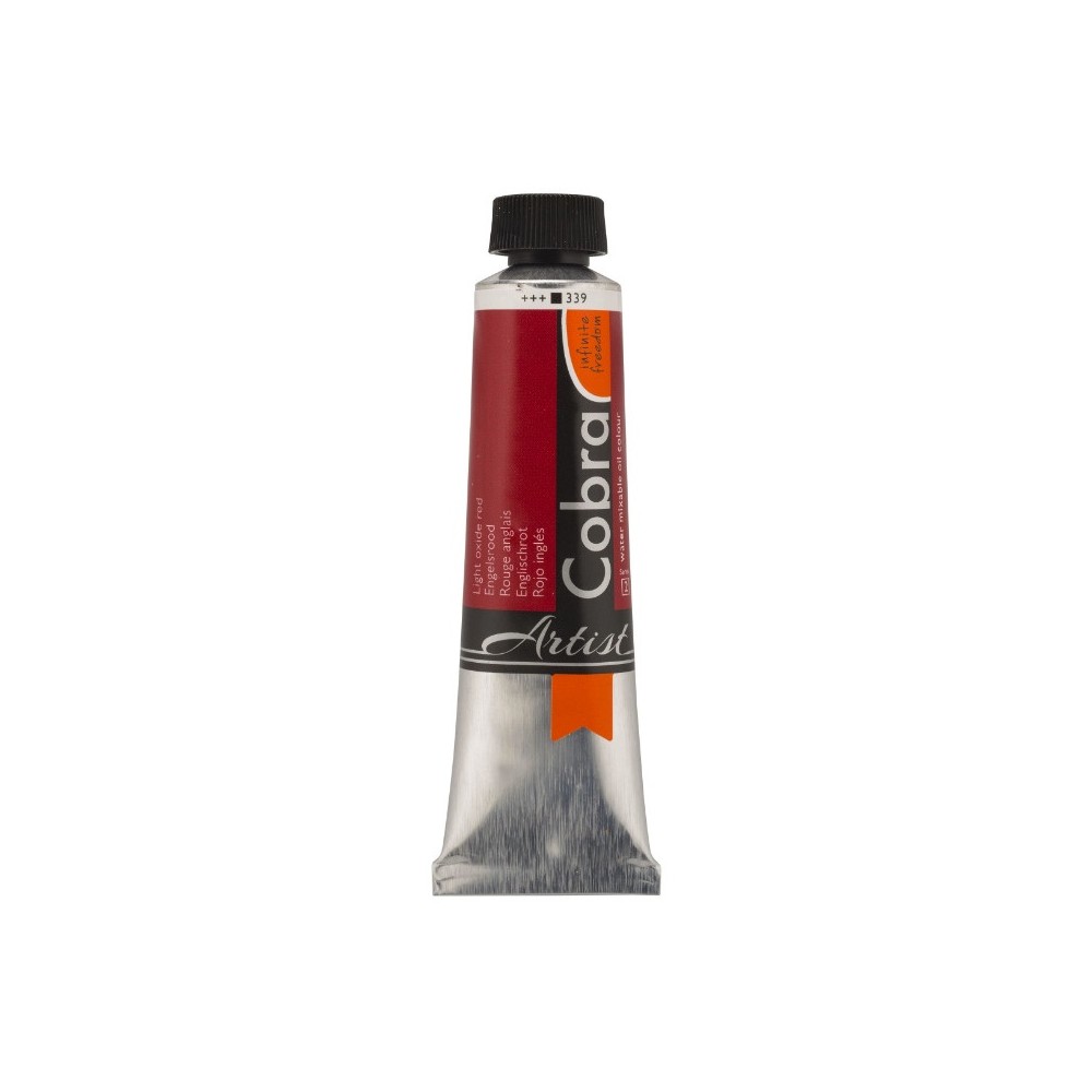 Farba olejna Cobra Artist - Cobra - 339, Light Oxide Red, 40 ml