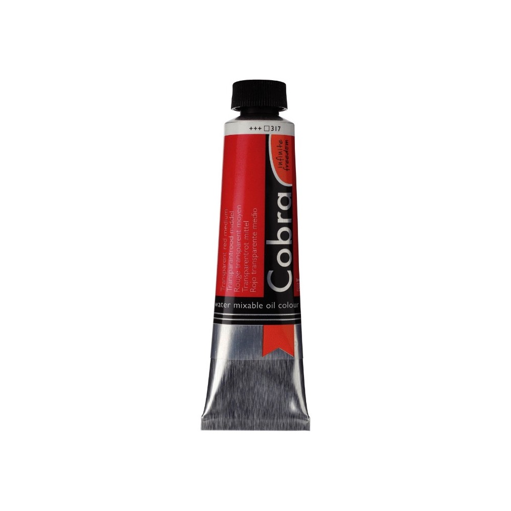 Farba olejna Cobra Artist - Cobra - 317, Transparent Red Medium, 40 ml