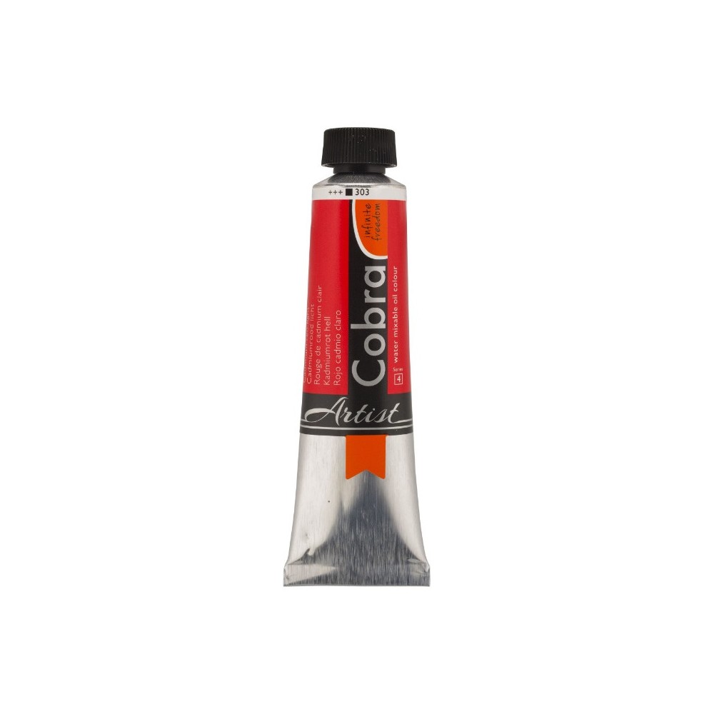 Cobra Artist oil paints - Cobra - 303, Cadmium Red Light, 40 ml